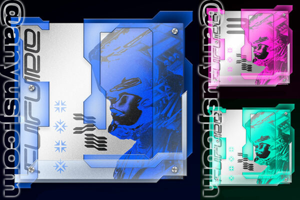【Free11】赛博朋克音乐唱片封面设计零件PNG元素包Cyberpunk Tools