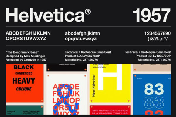 85款经久不衰国外极受欢迎的极简格罗斯特几何西文排版海报平面品牌设计字体家族Helvetica Font Family-第3133期-