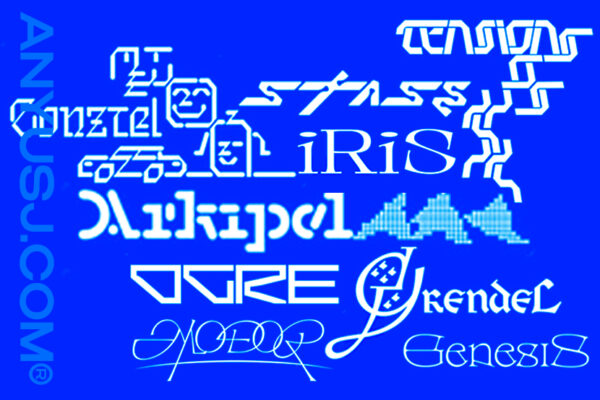 11套高级实验艺术抽象赛博海报logo画册排版字体合集All fonts by Forge Cestainsi-第3119期-