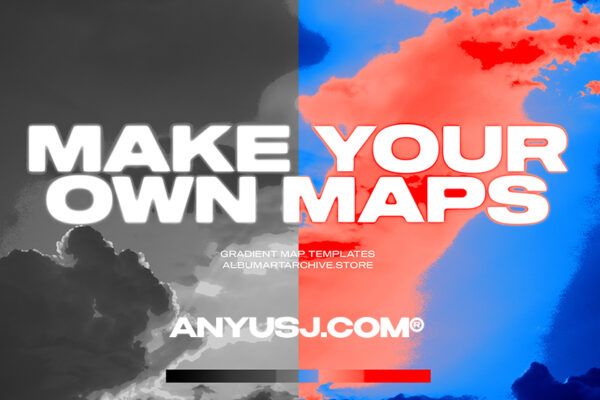 复古创意多色调PS渐变预设包Make Your Own Maps