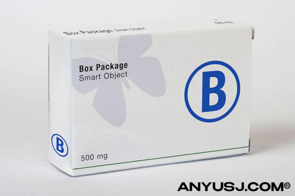 极简包装盒纸盒飞机盒打包盒包装VI设计展示PSD样机Box Package Mock Up