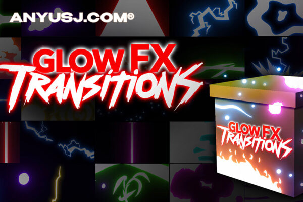 50+霓虹发光线条动画视频过渡转场叠加素材Cine Packs-Glow FX Transitions-第3444期-