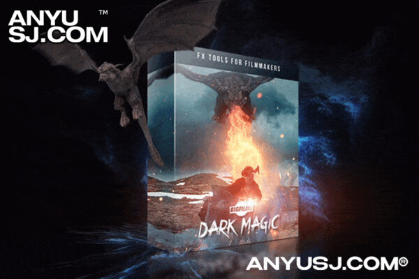 4K视频-超能力电影大片228组黑暗魔法粒子龙火焰能量传送门特效合成素材DARK MAGIC Pack – BIGFILMS-第3598期-