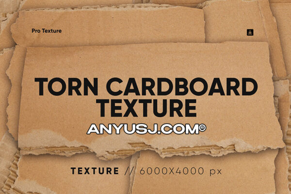 20款高清复古撕纸牛皮纸板纸张背景肌理元素20 Torn Cardboard Textures