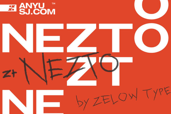 16款现代简约无衬线精致优雅品牌西文字体排版家族Zelow Type — Zt Nezto-第4475期-