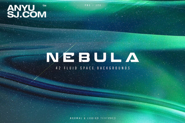 42款抽象星云流体空间艺术背景设计套装Nebula Fluid Space Backgrounds