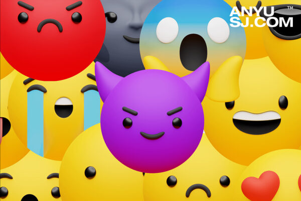 137款趣味3D立体Emoji表情包手势动作PNG免扣插画图标设计套装EMOJI -第4532期-