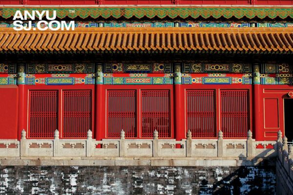 123款中国故宫传统建筑外立面门窗户牖装饰艺术细部参考图片设计参考背景JPG