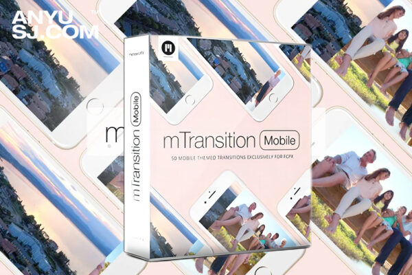 FCPX插件-50款苹果手机视频过渡转场切换预设MotionVFX – mTransition Mobile-第4693期-