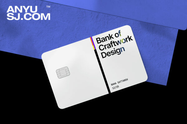8款银行卡会员卡礼品卡极简设计展示Figma样机套装Bank Card Mockups