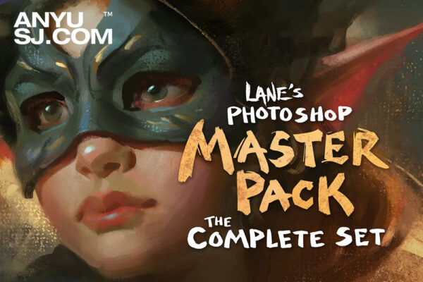 350+艺术水彩画水粉特效墨水笔涂抹橡皮擦纸张画布肌理PS专用绘画笔刷套装Lane’s Photoshop Master Pack (The Complete Set)-第5262期-