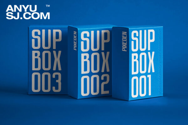 极简质感长方形产品品牌包装盒纸盒礼盒快递盒PSD样机Stand Up Boxes Psd Packaging Mockup-第5496期-