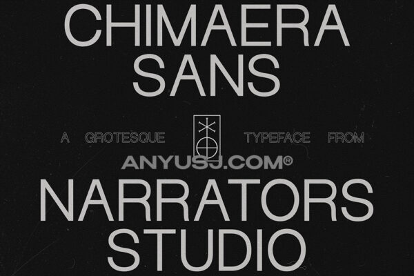 极简现代纯粹高识别度海报标题排版无衬线西文字体NF Chimaera – Grotesque Sans Serif-第5593期-