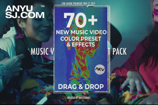 70+流行音乐视频热感应反差PR预设调色luts套装Music Video Color Pack-第5754期-