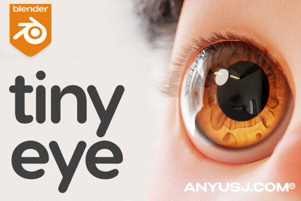 【免费下载】超强可商用眼睛眼球Blender预设库Tiny Eye