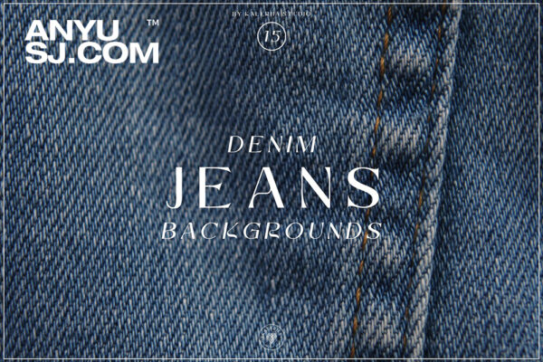 15款高清质感牛仔裤布料背景肌理纹理图片Denim Jeans Backgrounds