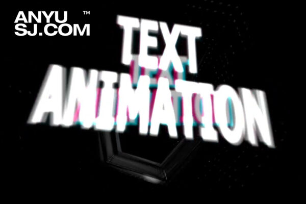 50+现代抽象艺术RGB扭曲重影故障闪现视频动态标题文本快闪PR模板Freestyle Text Animation-第6439期-