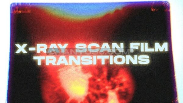 15款复古X射线渐变光晕胶片视频转场过渡PR/达芬奇模板套装X-ray Scan Film Transitions-第6597期-