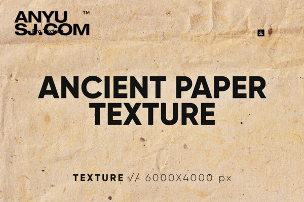 10款复古高清褶皱粗糙牛皮纸张肌理纹理背景图片设计套装10 Ancient Paper Texture HQ