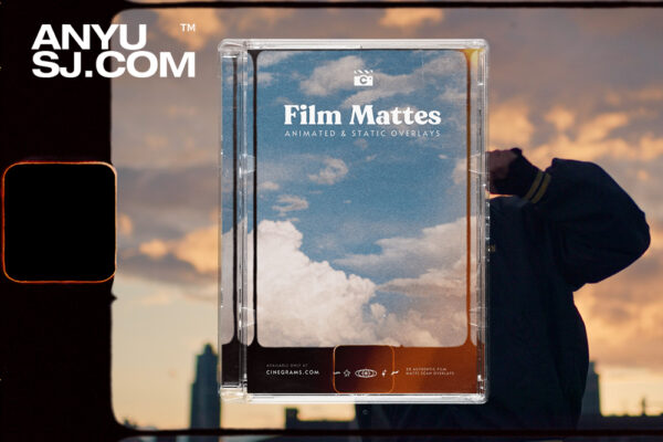 30款复古胶片镜头遮罩边框动态静态视频照片叠加后期设计素材Film Matte Overlays-第6705期-
