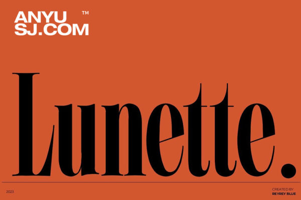3款现代优雅精致衬线西文排版标题装饰英文字体Lunette – Elegant Serif Font-第6952期-