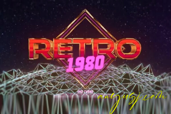 复古蒸汽波未来3D立体logo徽标视频标题动态展示AE开场结尾模板Retro VHS Logo -第7171期-