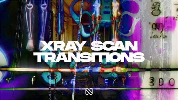 复古X光片核辐射恐怖诡异氛围视频转场过渡AE/Davinci达芬奇模板X-ray Scan Transitions-第7372期-