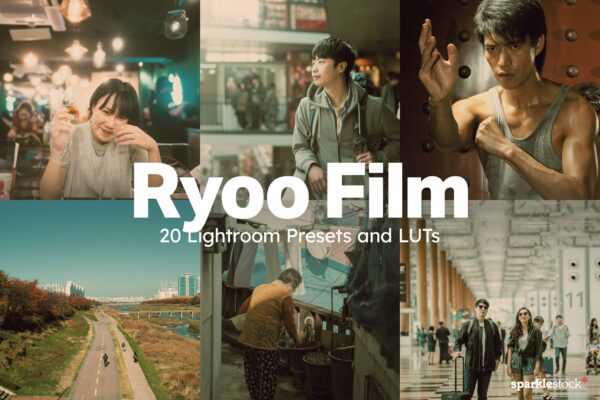 20款电影叙事复古颜色分级视频大片摄影后期调色luts预设套装20 Ryoo Film Lightroom Presets and LUTs