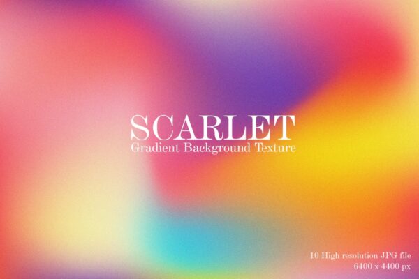 10款现代弥散光渐变抽象艺术背景图片壁纸设计套装Scarlet Gradient Background Texture