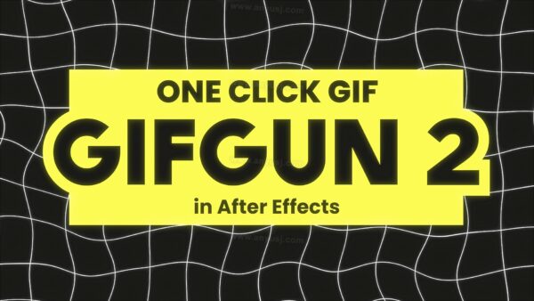 【AE脚本】AE一键快速输出GIF动图格式脚本插件 GifGun v2.0.18 汉化版-第7689期-