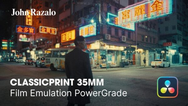 【更新V3.5】复古港风定制胶片仿真PowerGrade经典35mm胶片美学原生柯达2383视频摄影后期调色luts套装John Razalo -classicPrint 35mm Film Emulation V3-第6921期-