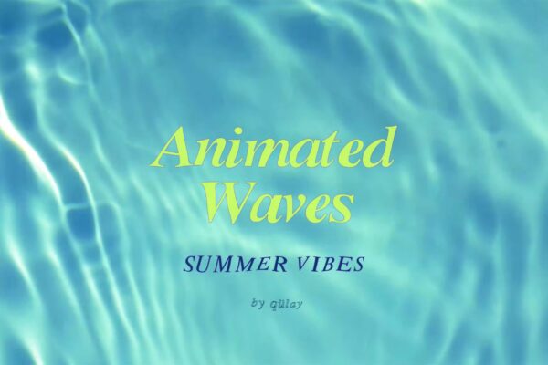 12款现代4K通透泳池水面水波MP4视频化妆品背景动画素材Animated Waves I Water Textures-第7657期-