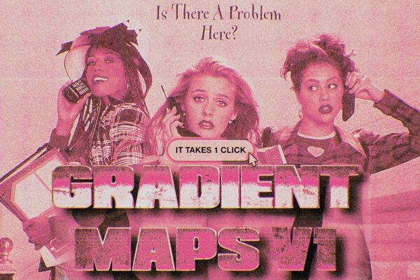 45款90年代复古怀旧PS渐变预设GRD设计套装Gradient Maps V1(45GRADIENTS)-第7633期-