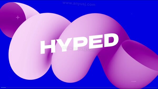 7款现代模块化视频片头开场介绍FCPX插件预设模板套装Hyped Intro-第8065期-