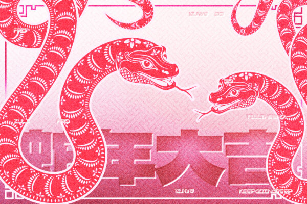 88款2025蛇年新年跨年EPS矢量插画图案插图分层海报设计源文件Year of Snake Posters 02-第8274期-