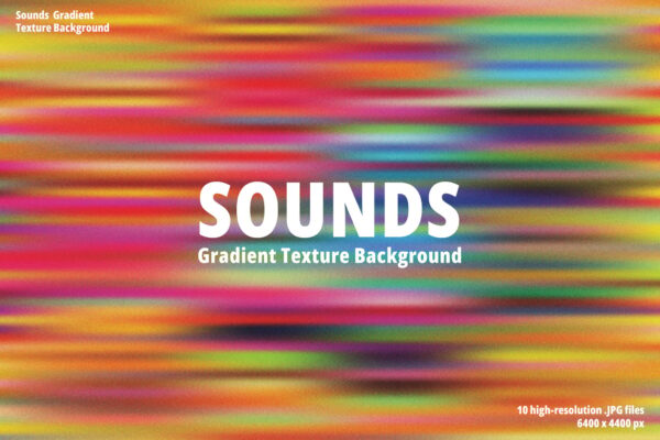 10款抽象艺术渐变颗粒噪点背景图片壁纸设计套装Sounds gradient texture background