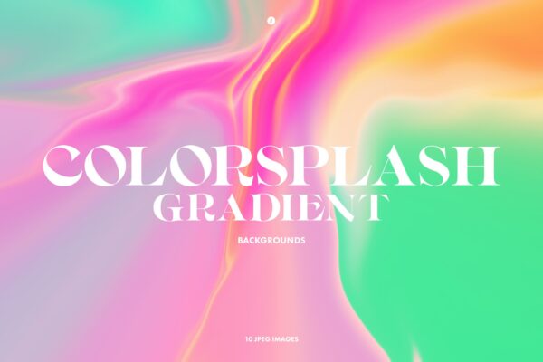 10款活力彩色渐变弥散光抽象艺术背景壁纸图片Colorsplash Gradient Backgrounds