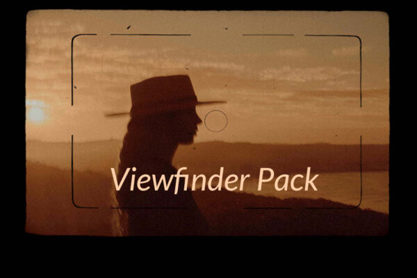 50+复古胶片颗粒噪点相机取景框边框MOV视频叠加素材套装Envijon – Viewfinder Pack-第8709期-