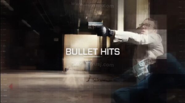 45款真实混泥土灰尘子弹命中视频叠加特效MOV动态素材Bullet Hits – Stock Footage Collection from ActionVFX-第9033期-
