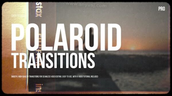 60款复古胶片相框视频转场过渡PR/达芬奇预设套装Polaroid Transitions-第9135期-