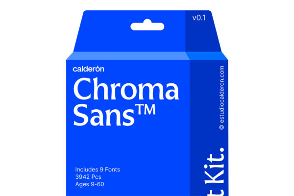 9款现代极简品牌无衬线logo标题排版西文英文字体家族Chroma Sans