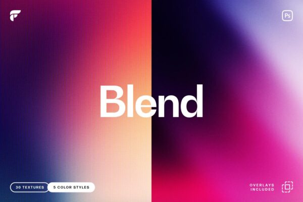 30款现代视觉艺术弥散光渐变抽象背景图片JPG素材Blend Gradient Textures-第9302期-