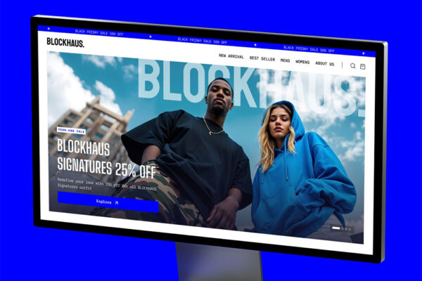 Shopify商店服装品牌Framer在线模板UI设计Blockhaus – Fashion E-commerce Template