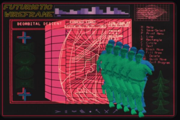87款复古未来主义科幻线条网格AI矢量图形PNG免扣元素图片设计套装Retro Futuristic Wireframes-第9393期-
