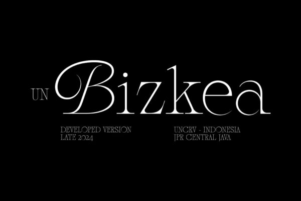 现代奢侈品牌精致优雅曲线logo标题排版衬线英文字体Bizkea — Elegant Serif