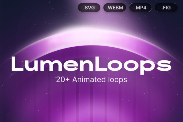 10+抽象艺术多色彩动态发光渐变弥散光MP4视频循环背景素材Lumen Loops-第9594期-