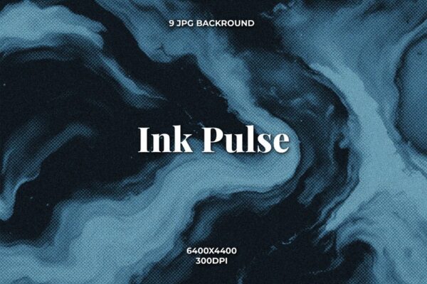 9款抽象艺术流体水流水墨情绪化深色墨水纹理背景JPG图片Ink Pulse Abstract Texture Backgrounds