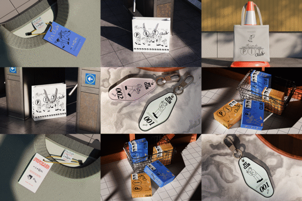 10款VI品牌包装袋纸箱纸袋帆布袋钥匙扣服装标签PSD样机组合Merchandise Fashion Mockup-第9786期-